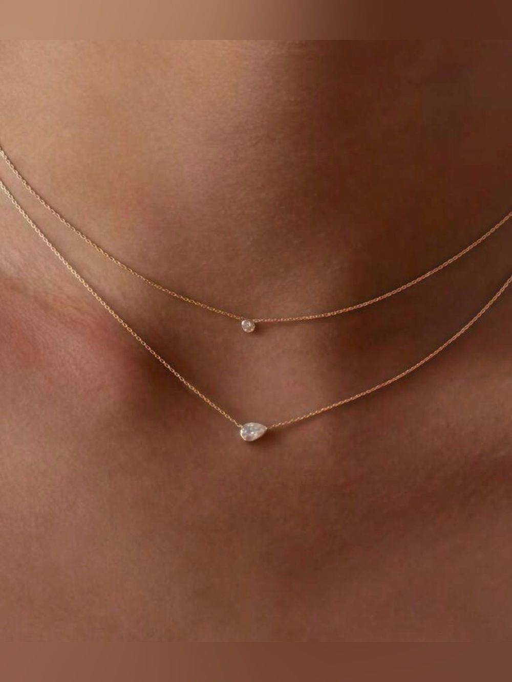 Delicate Gold Layered Necklace A2014
